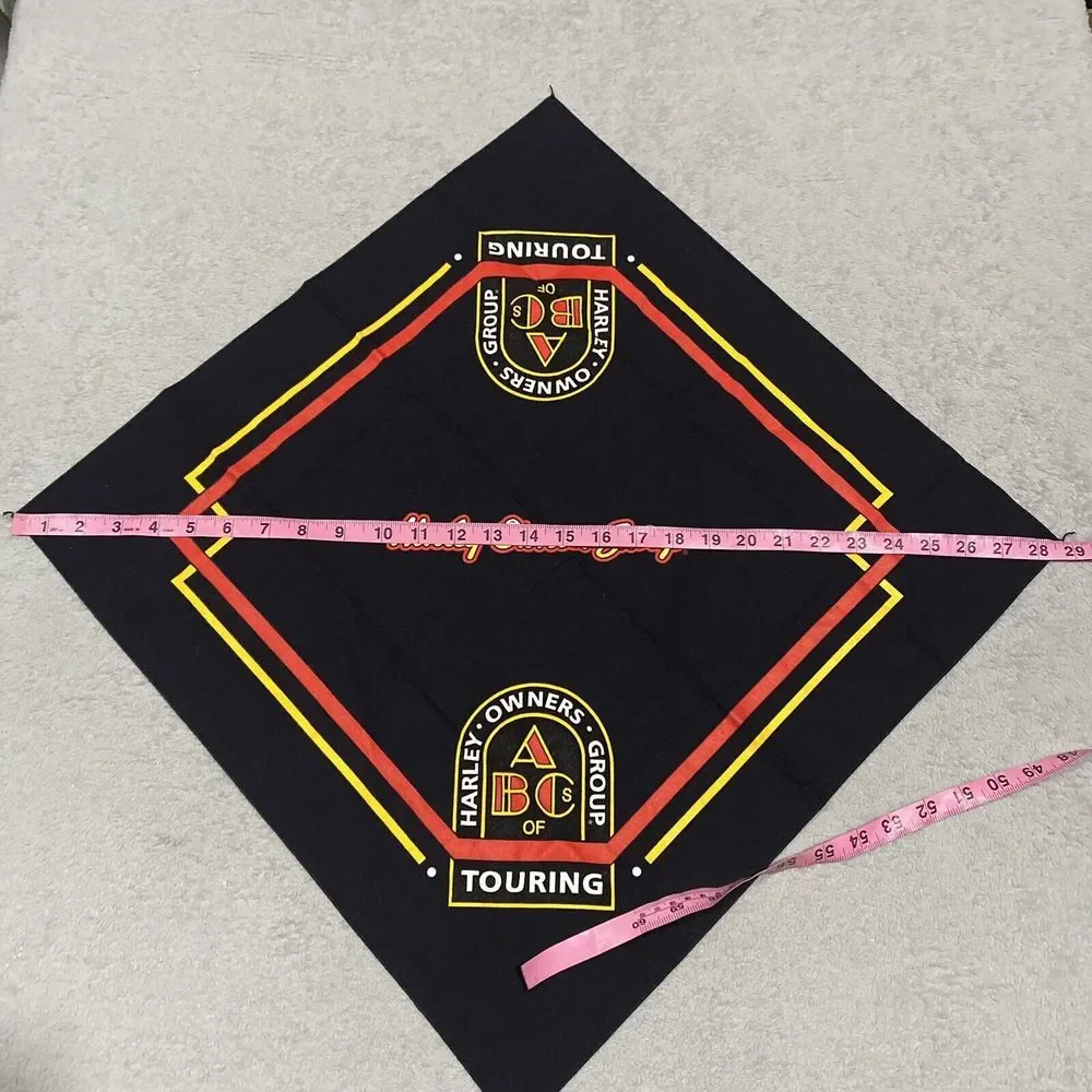 Harley Davidson Harley Owners‎ Group Touring Handkerchief Bandana Black